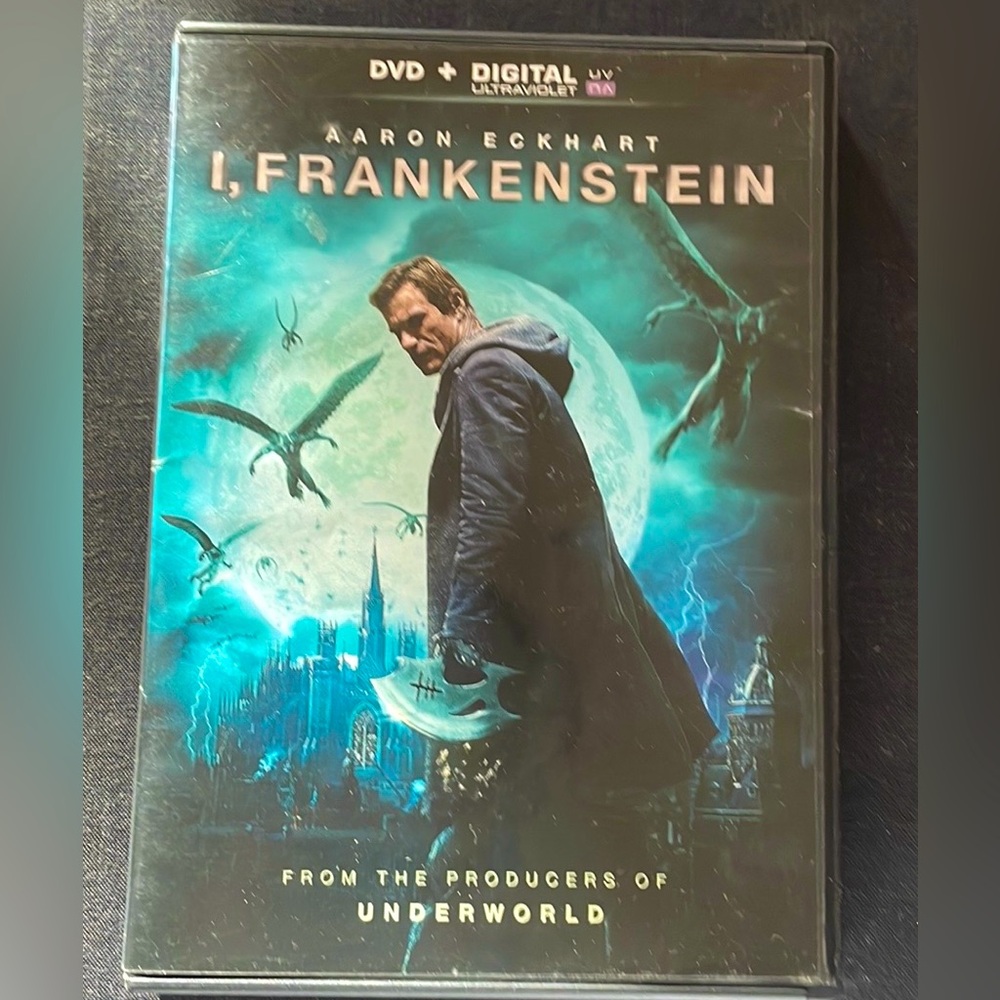 🍀$12bundle2 “I, Frankenstein” DVD movie- Aaron Eckhart PG13 SciFi nice condition